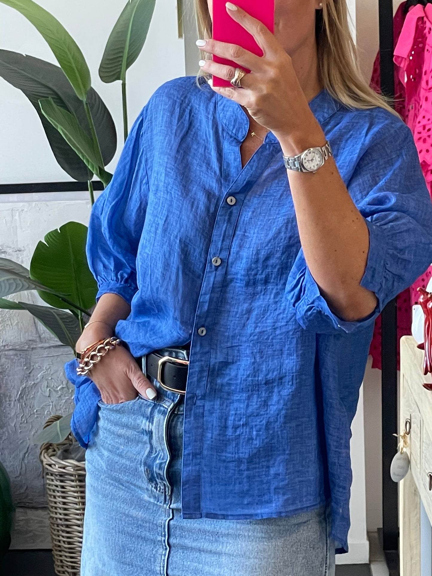 Linen Travel Shirt - choose your colour