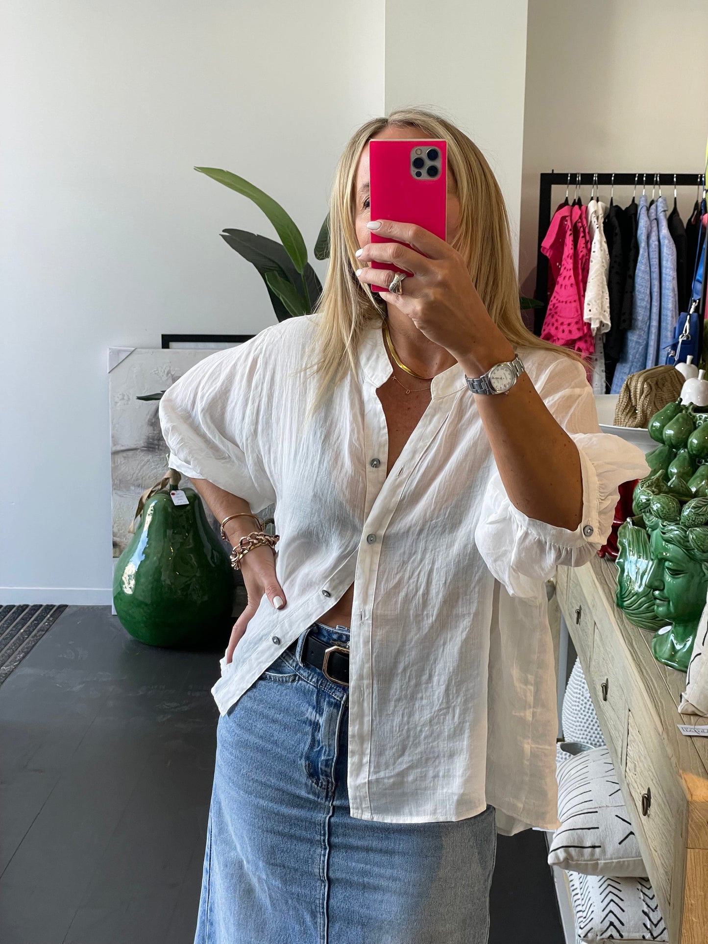 Linen Travel Shirt - choose your colour