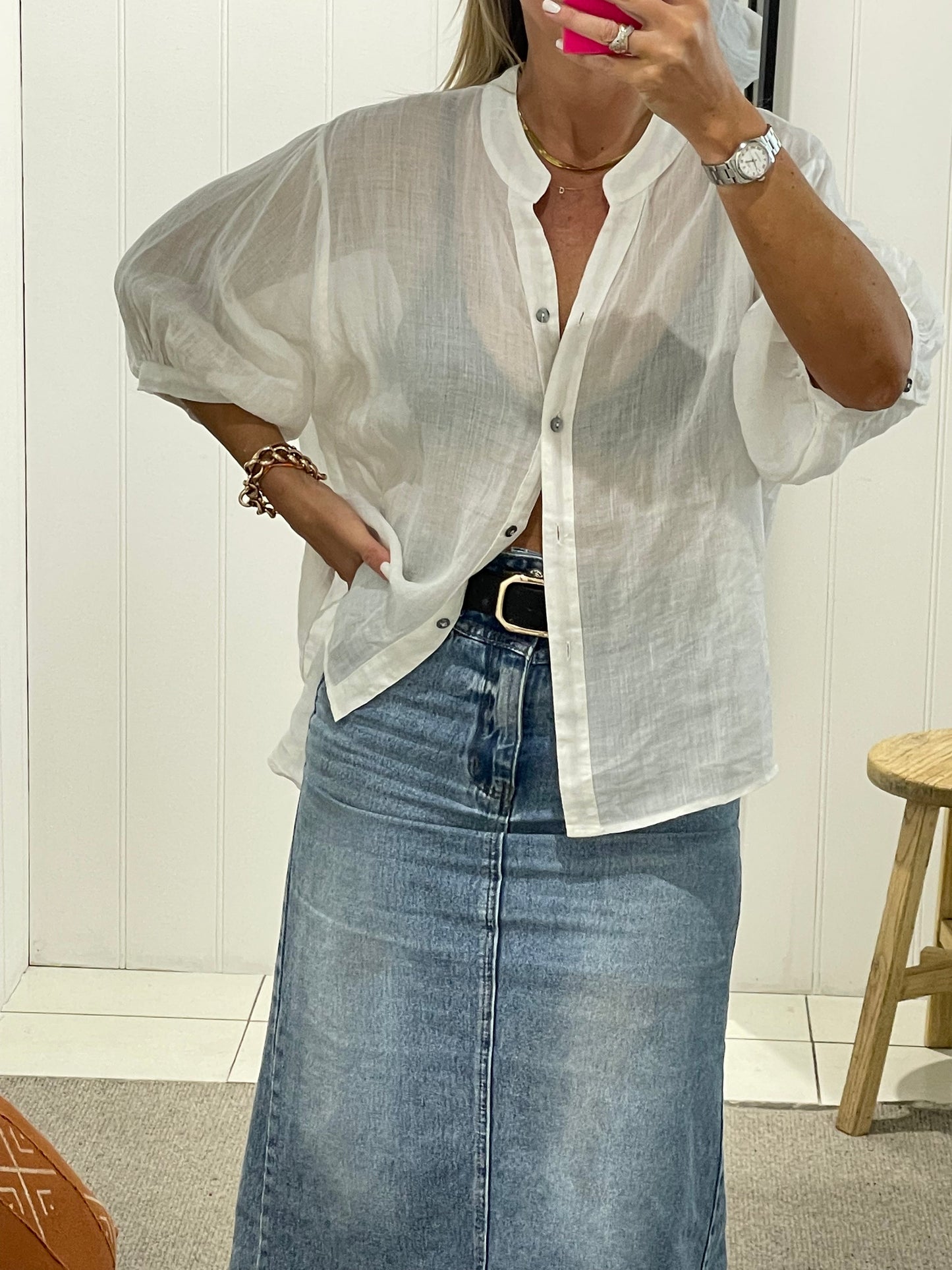 Linen Travel Shirt - choose your colour