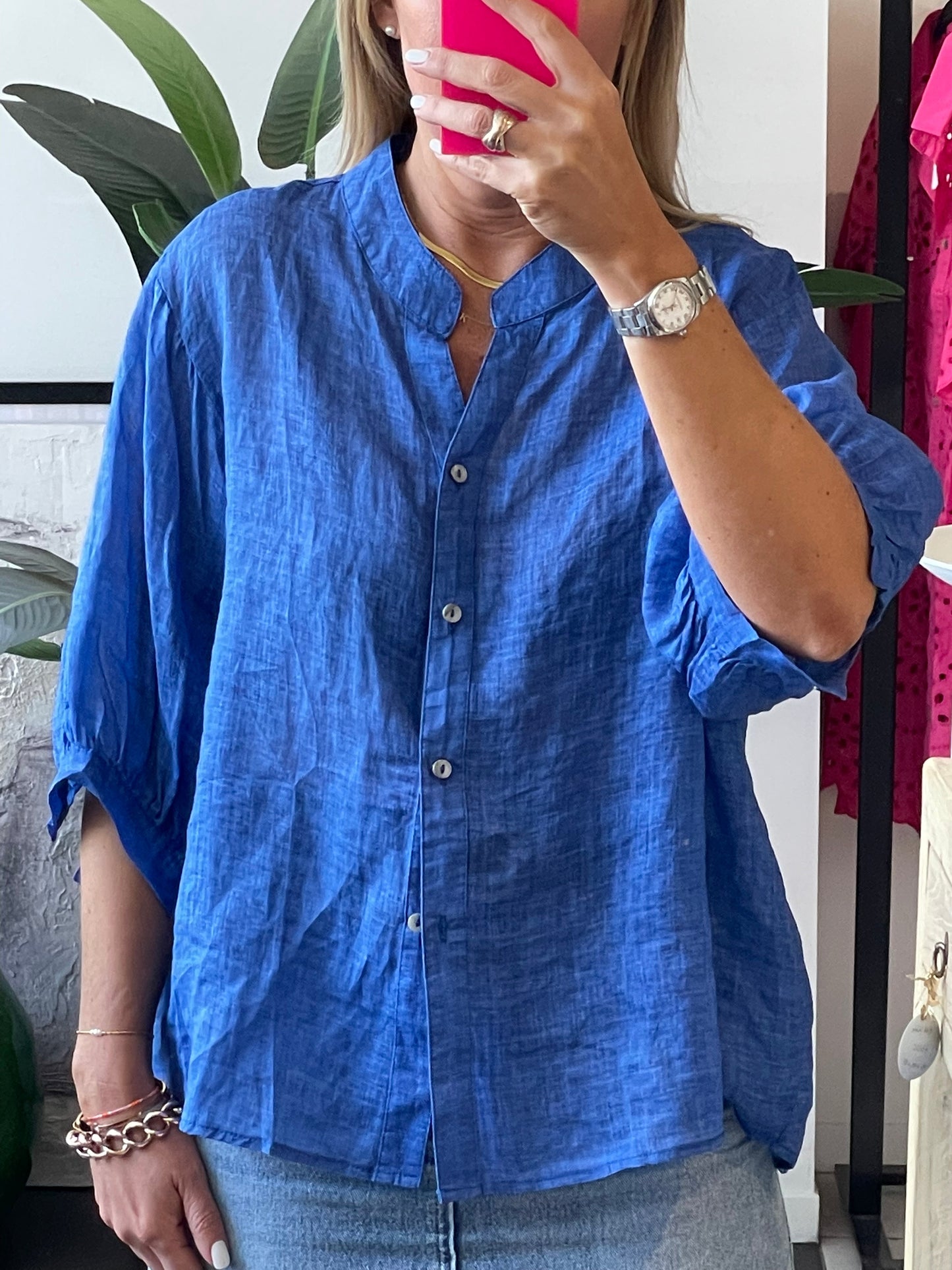 Linen Travel Shirt - choose your colour