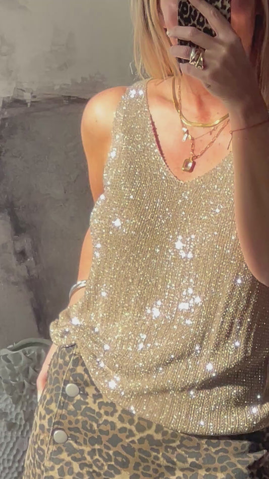 Twinkle Tank - gold